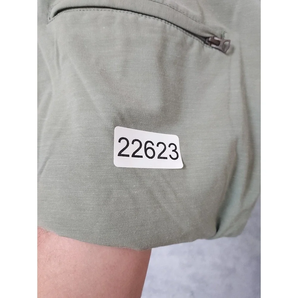 Faherty All Day Shorts Mens 38 Hybrid Drawstring Sage Green Outdoor Pockets